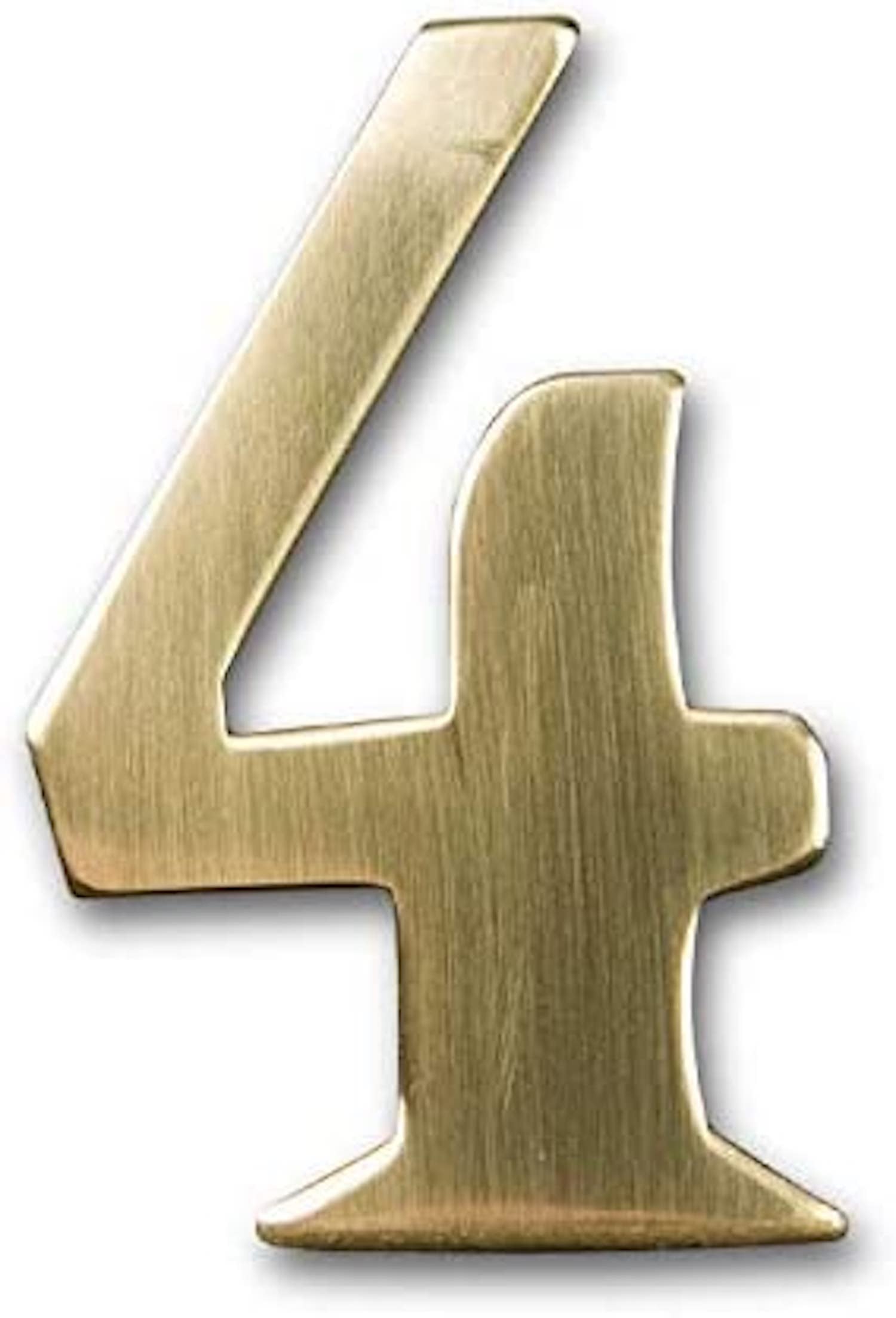 2" Address Numbers (Brass, Self-Adhesive)