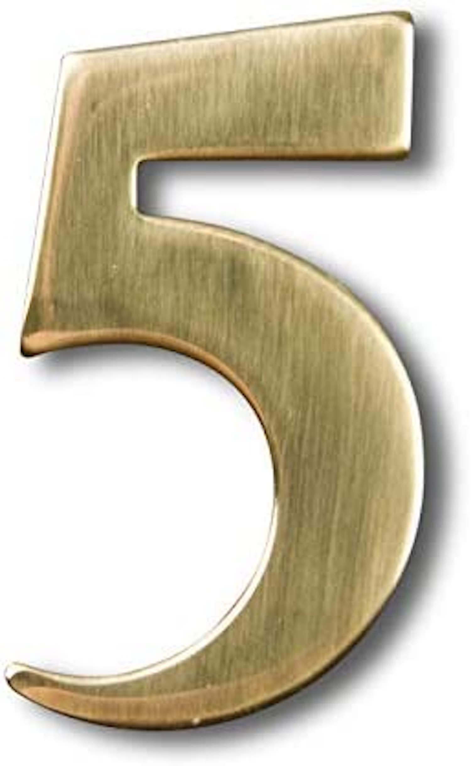 2" Address Numbers (Brass, Self-Adhesive)