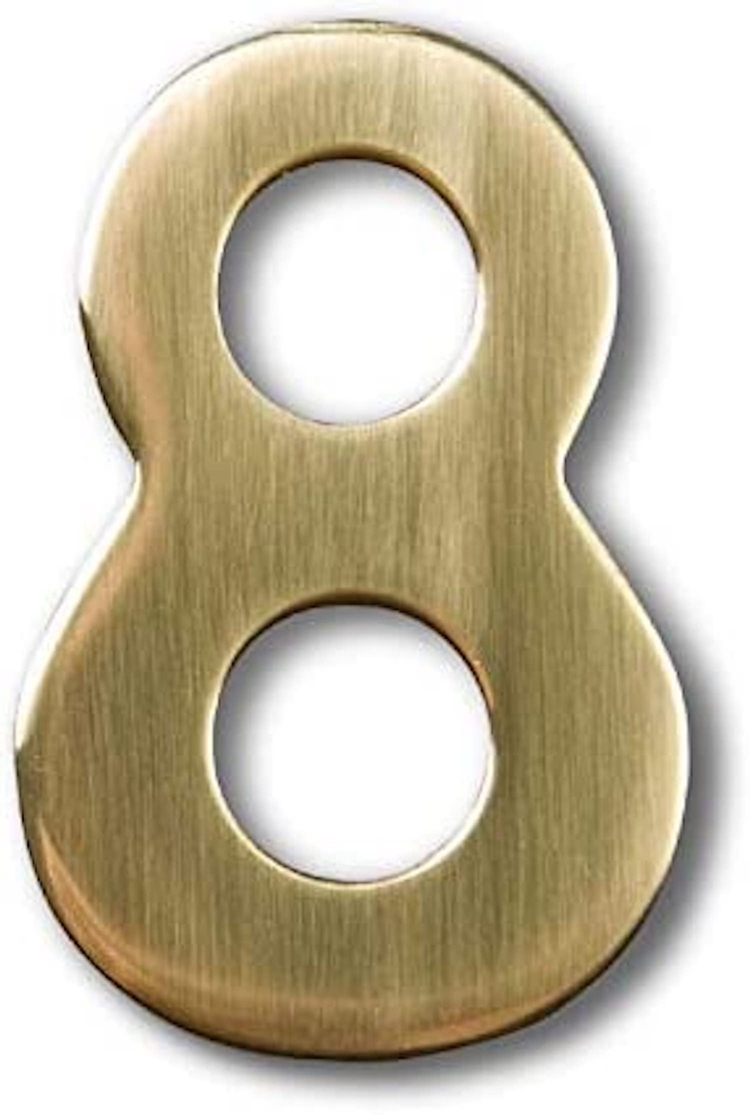 2" Address Numbers (Brass, Self-Adhesive)