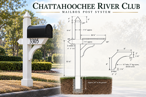 NEW WOODEN MAILBOX SYSTEM - Chattahoochee River Club